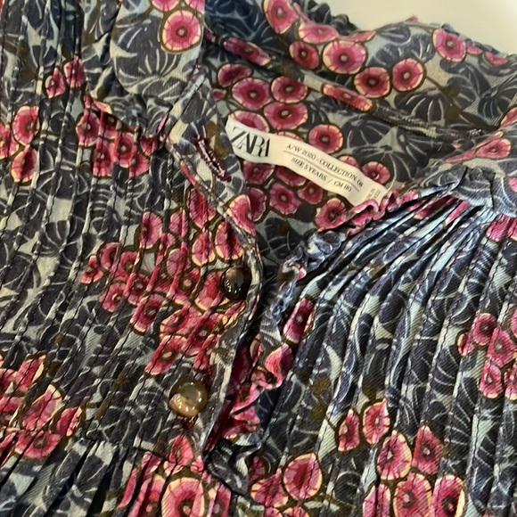 Zara Girls A/W 20 Collection Floral LUXE Dress - Picture 4 of 10